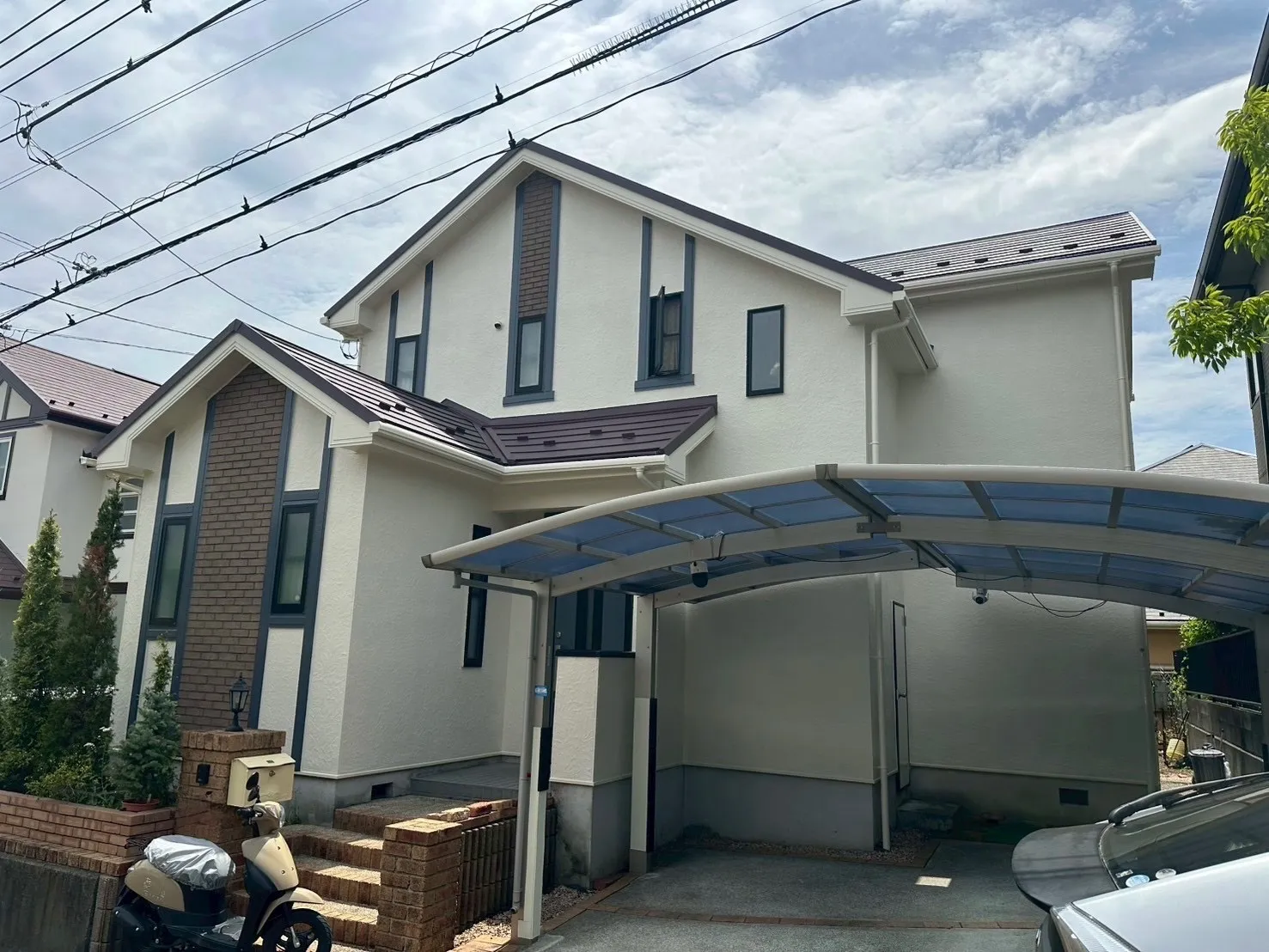東京都町田市Y様邸　外壁塗装 屋根重ね葺き(カバー工法)